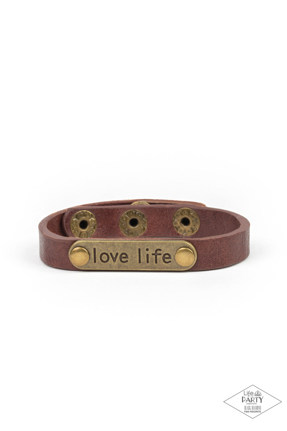 Paparazzi Love-Life Leather Bracelet