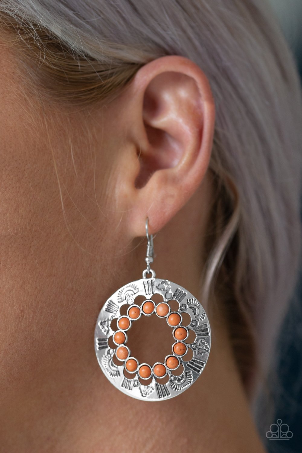 ORGANICALLY OMEGA - ORANGE EARRINGS