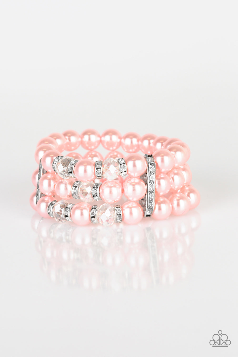UNDENIABLY DAPPER - PINK PEARLS BRACELET
