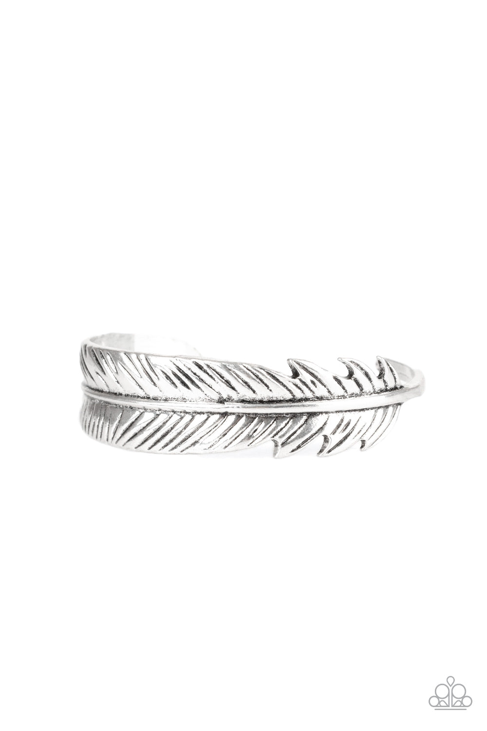 TRAN-QUILL-ITY - SILVER FEATHER CUFF BRACELET