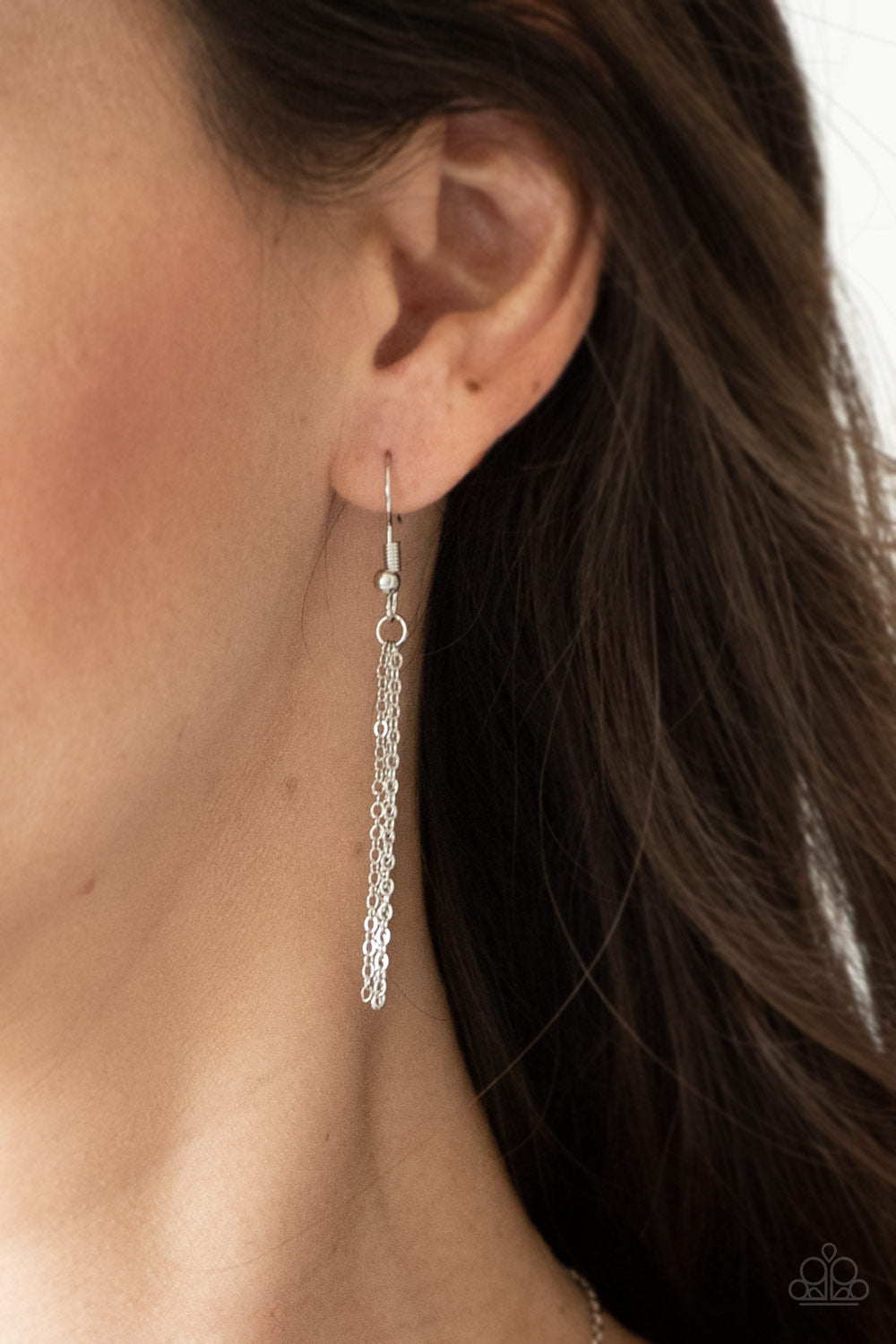 DECO DECADENCE - WHITE DIAMOND RHINESTONES NECKLACE