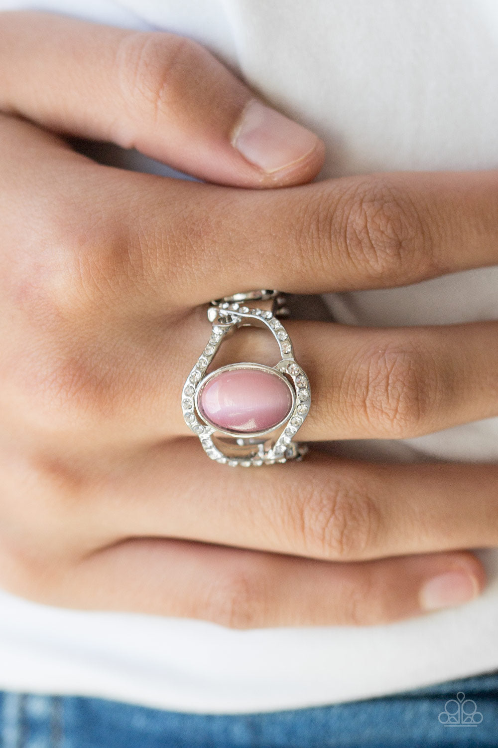 MOULIN MOON - PINK MOONSTONE RING