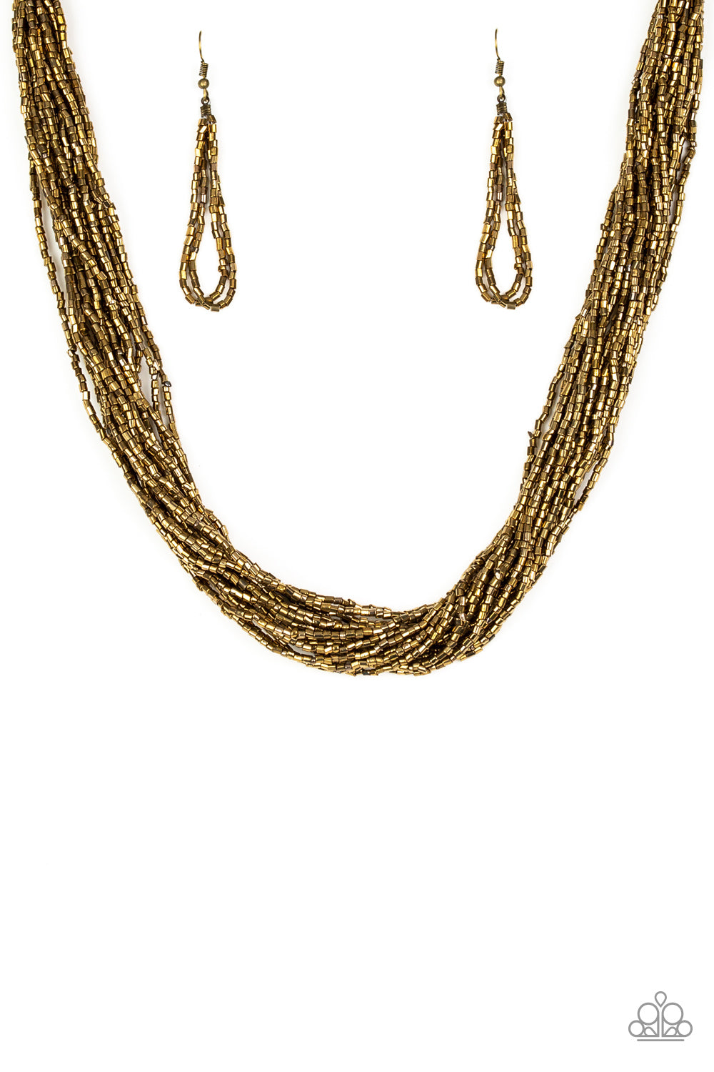 THE SPEED OF STARLIGHT - BRASS SEEDBEAD NECKLACE
