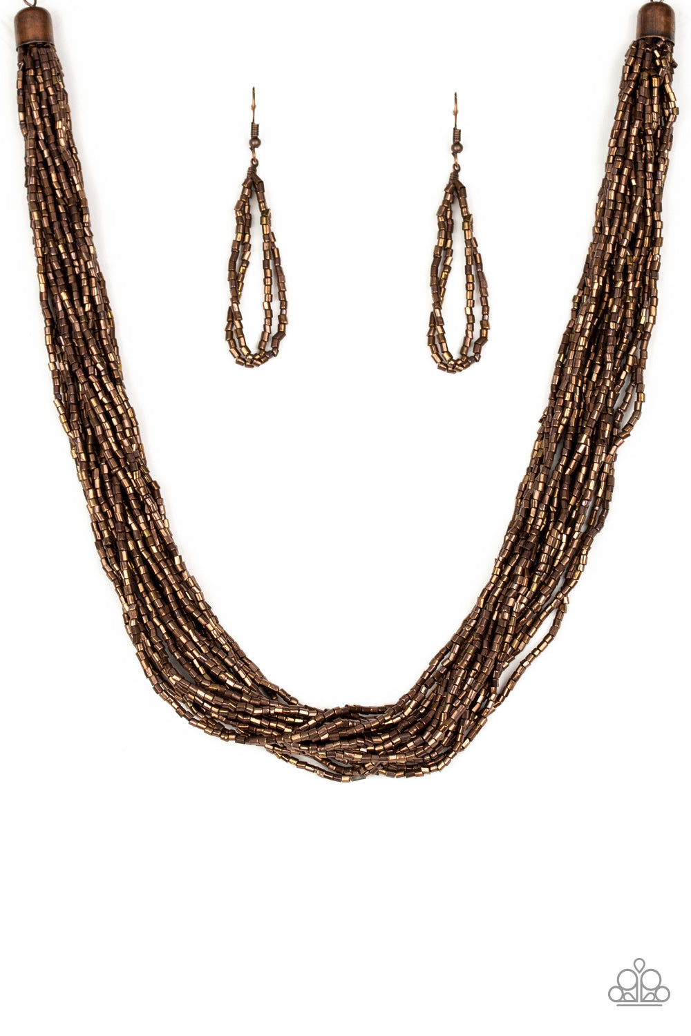 THE SPEED OF STARLIGHT - COPPER SEEDBEAD NECKLACE