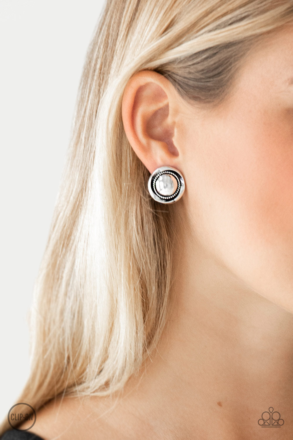 OUT OF THIS GALAXY - SILVER CLIP ON EARRINGS