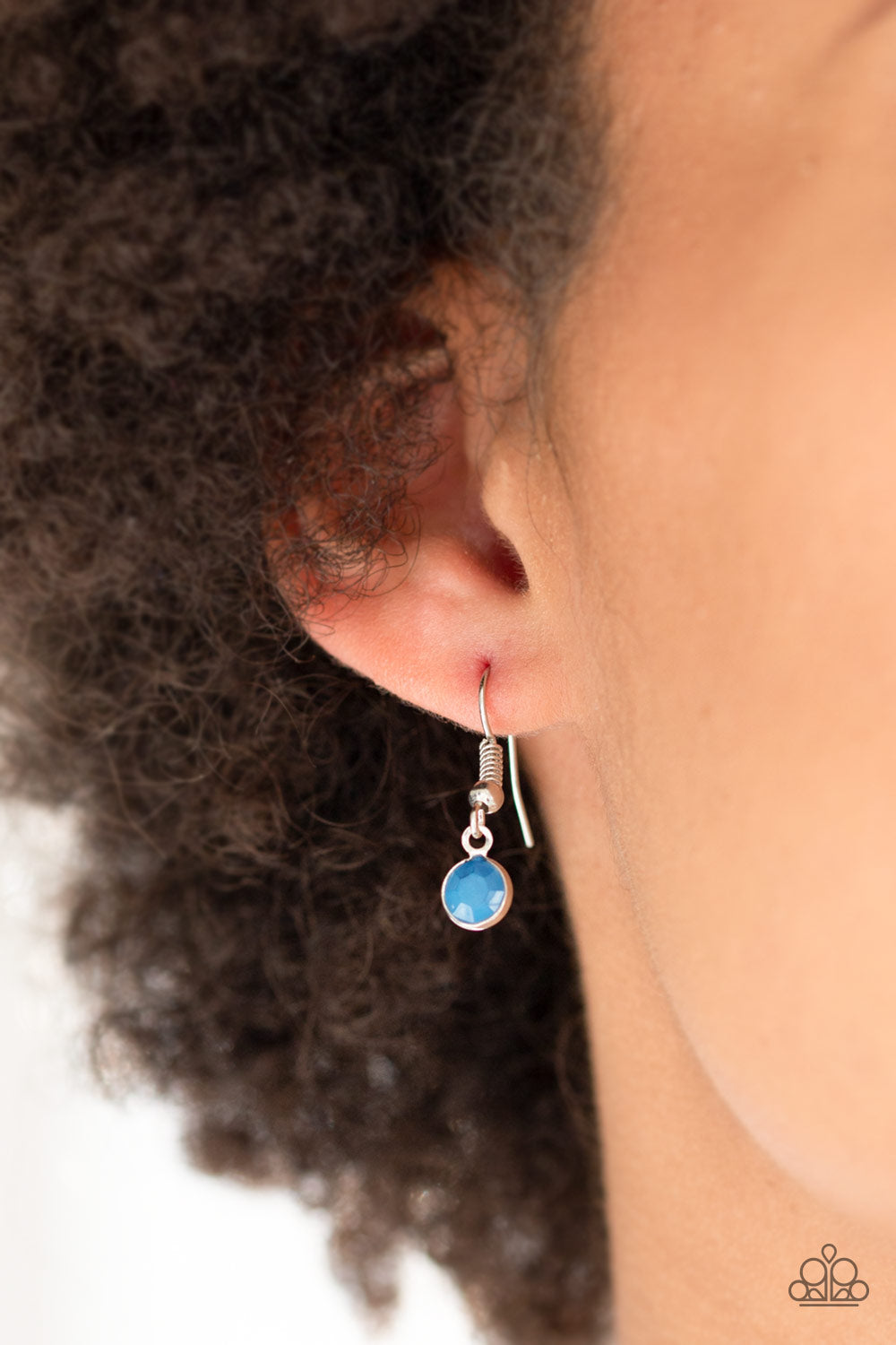 LUNAR LOTUS - BLUE BEAD MOON CONSTELLATIONS STAR DISC NECKLACE