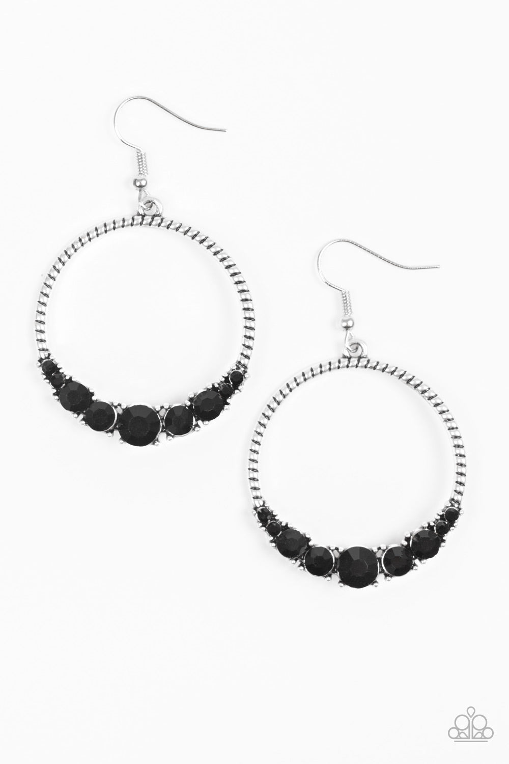 SELF-MADE MILLIONAIRE - BLACK EARRINGS