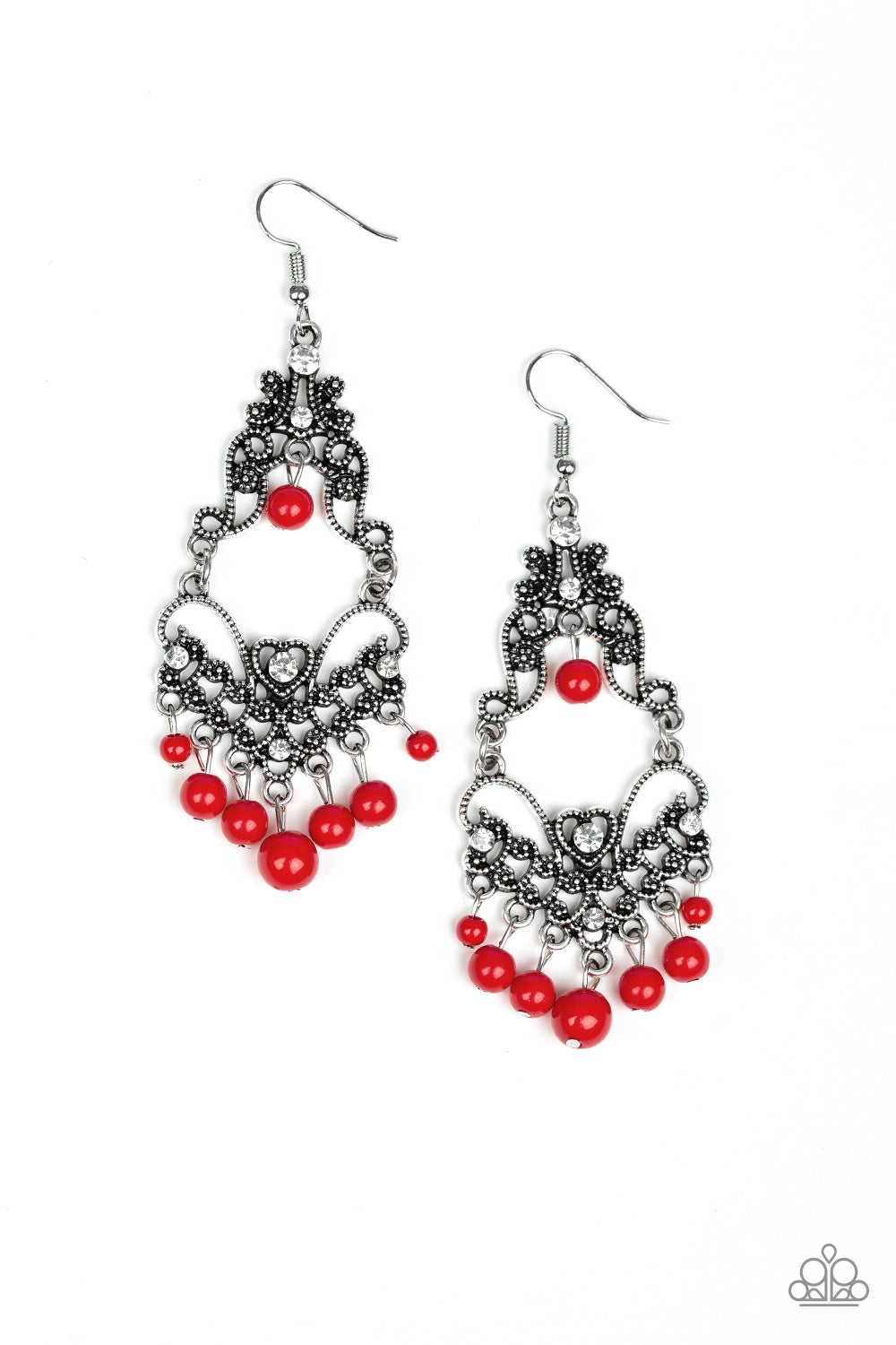 Red fringe hot sale earrings paparazzi