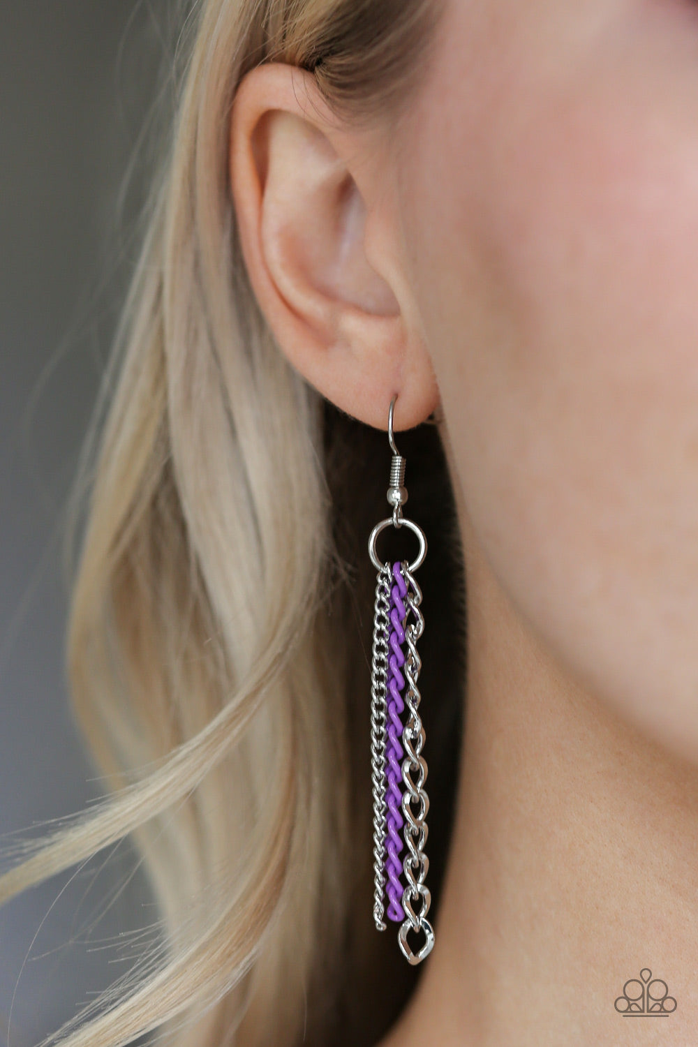 INDUSTRIAL VIBRANCE - PURPLE LANYARD NECKLACE