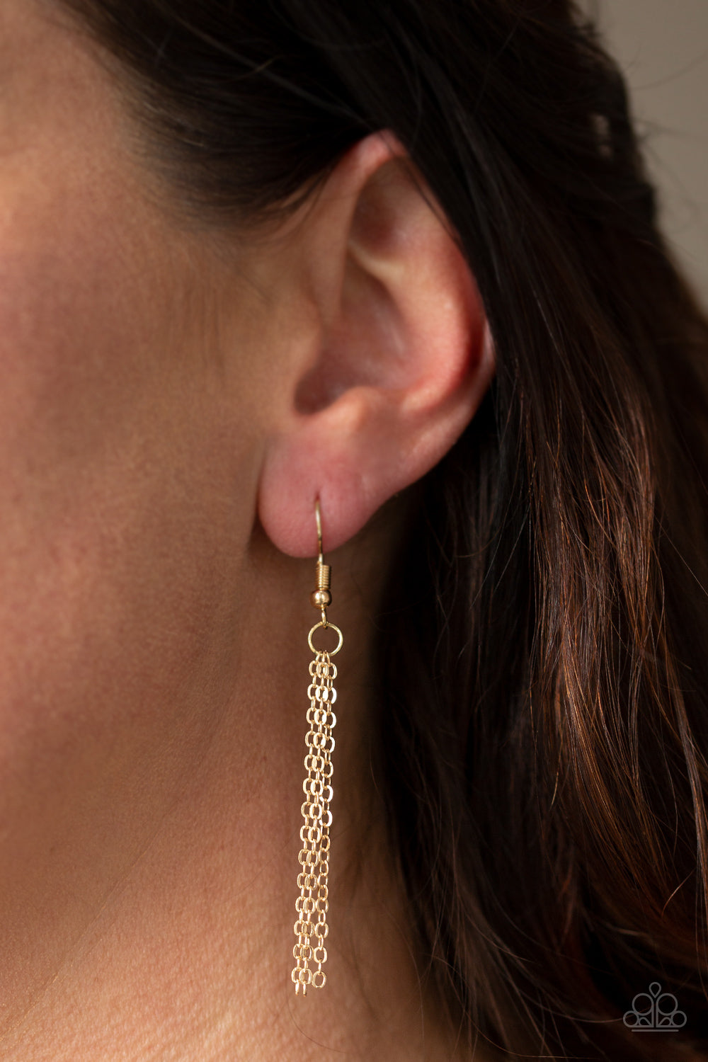 STRAIGHT FROM THE HEART - GOLD NECKLACE