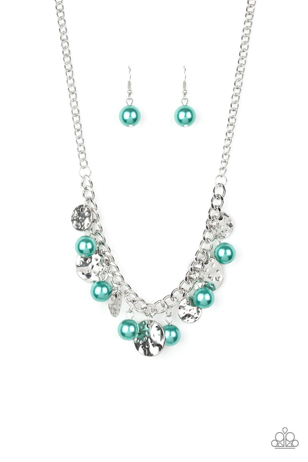 Green pearl deals necklace paparazzi