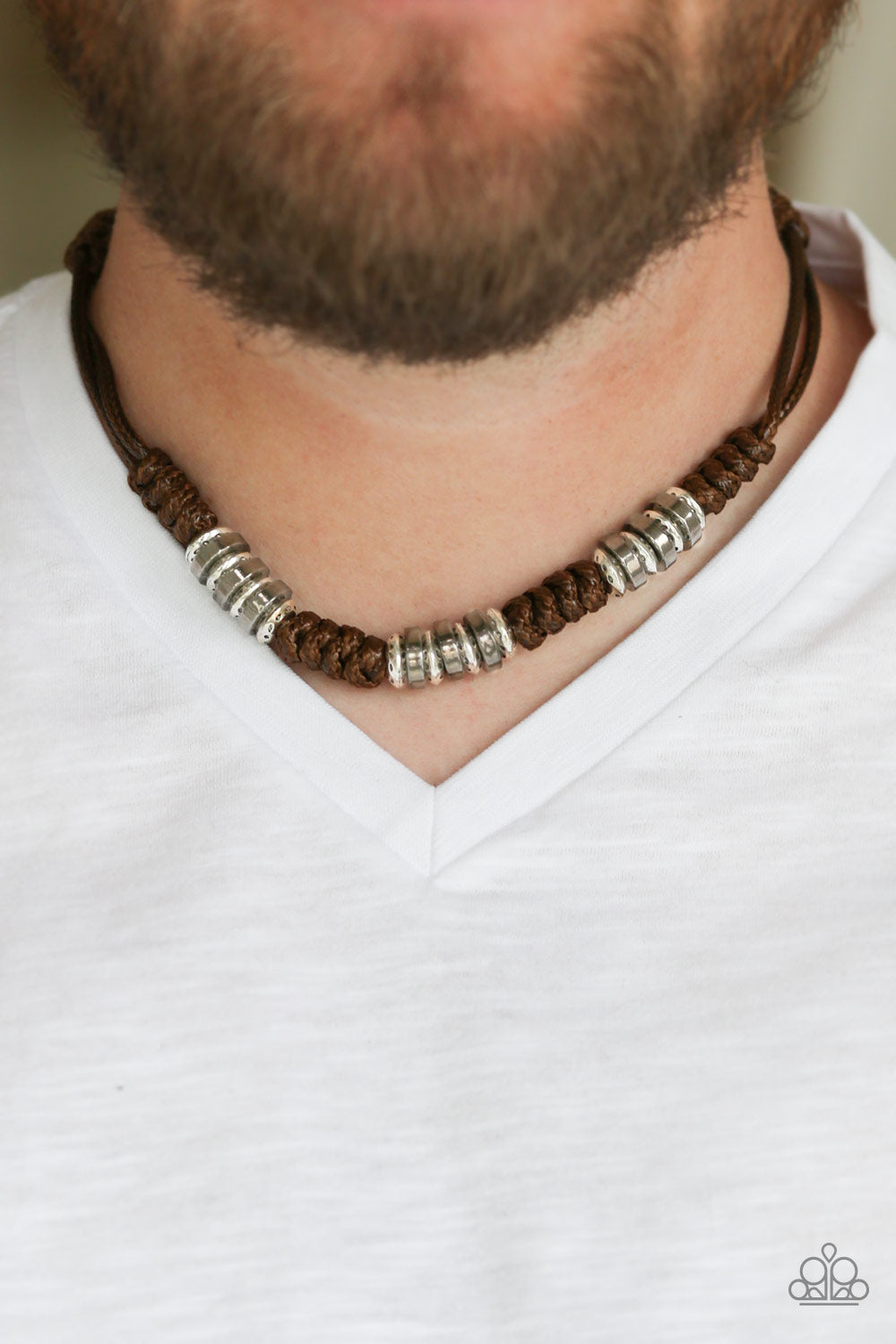 LETS TAKE A RIDE - BROWN MENS NECKLACE