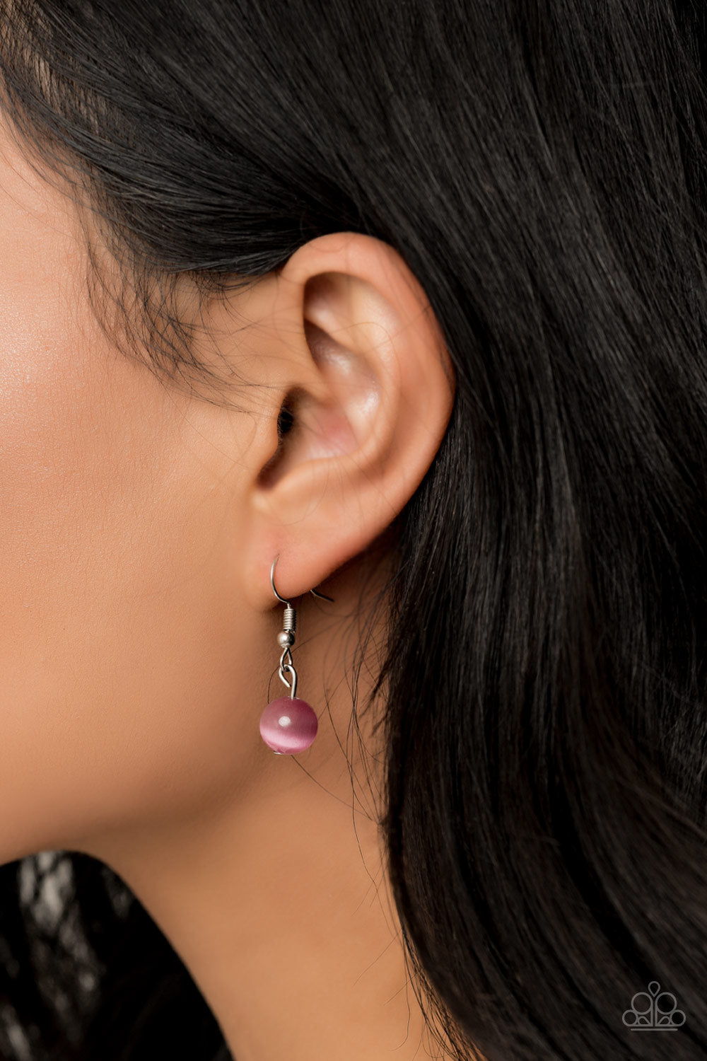 GLOW AND TELL - PINK TEARDROP MOONSTONE NECKLACE