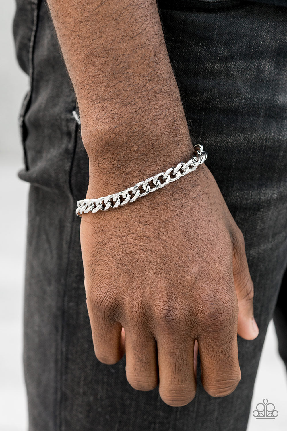 TAKE IT TO THE BANK - SILVER MEN'S BRACELET