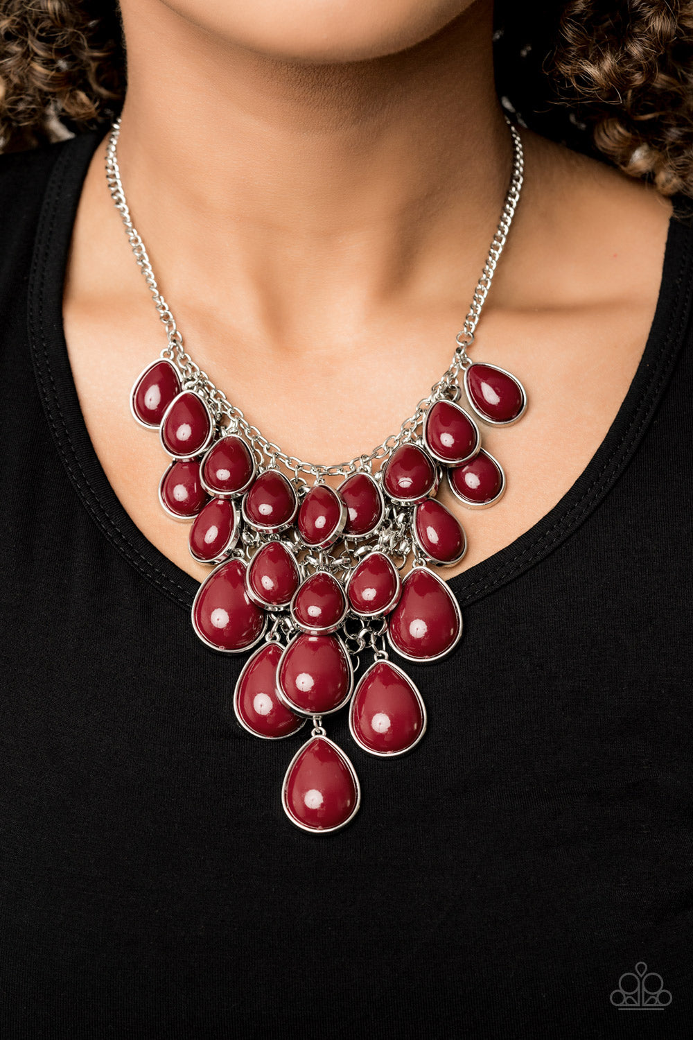 SHOP TIL YOU TEARDROP - RED