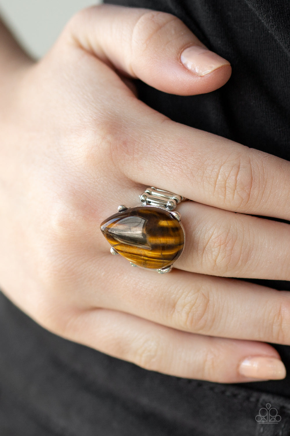 MOJAVE MINERALS - BROWN TIGER'S EYE RING