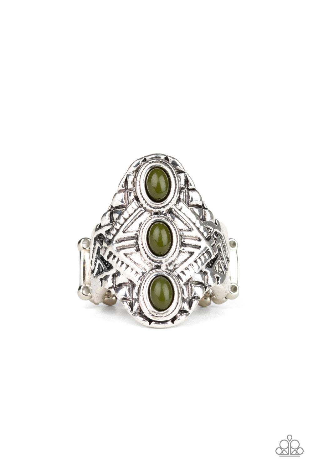 MAYAN MOTIF - GREEN RING