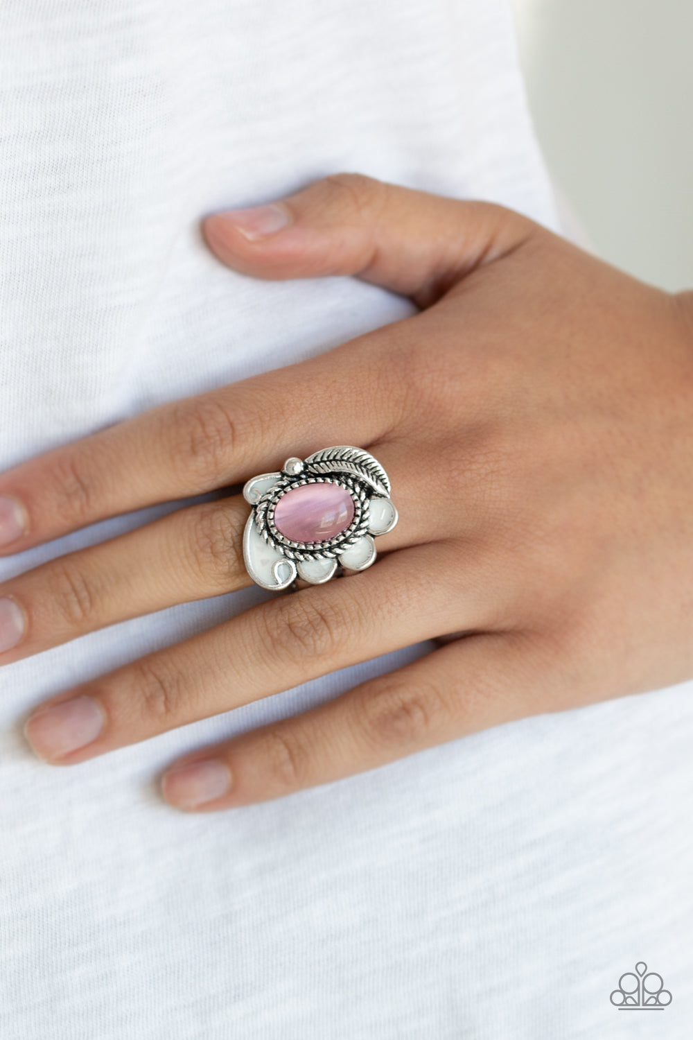 FAIRYTALE MAGIC - PINK MOONSTONE RING