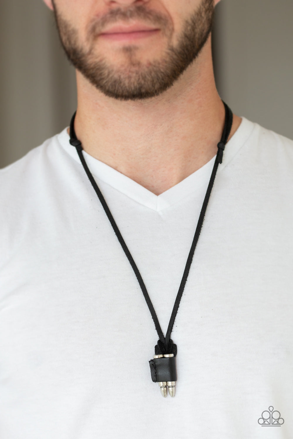 DODGE A BULLET - BLACK SILVER BULLETS NECKLACE
