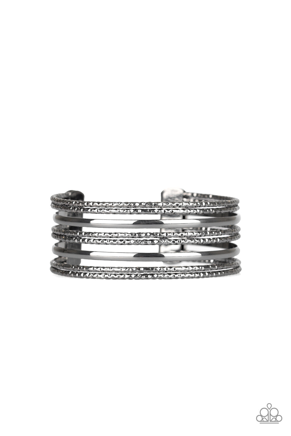STACK SHACK - BLACK METAL CUFF BRACELET