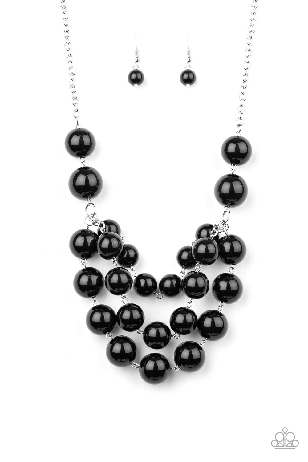 MISS POP-YOU-LARITY - BLACK BEADS NECKLACE