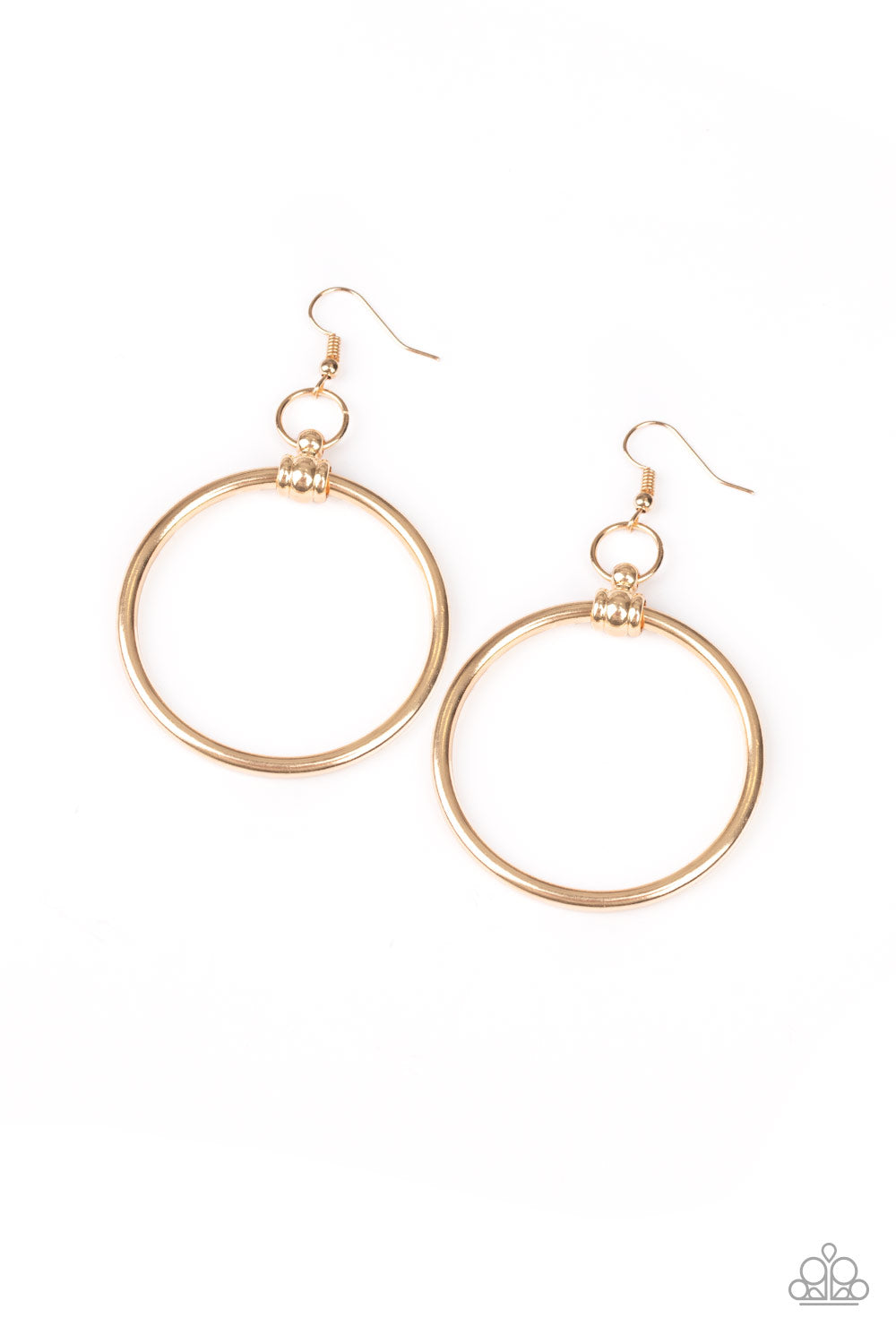 TOTAL FOCUS - GOLD HOOP EARRINGS