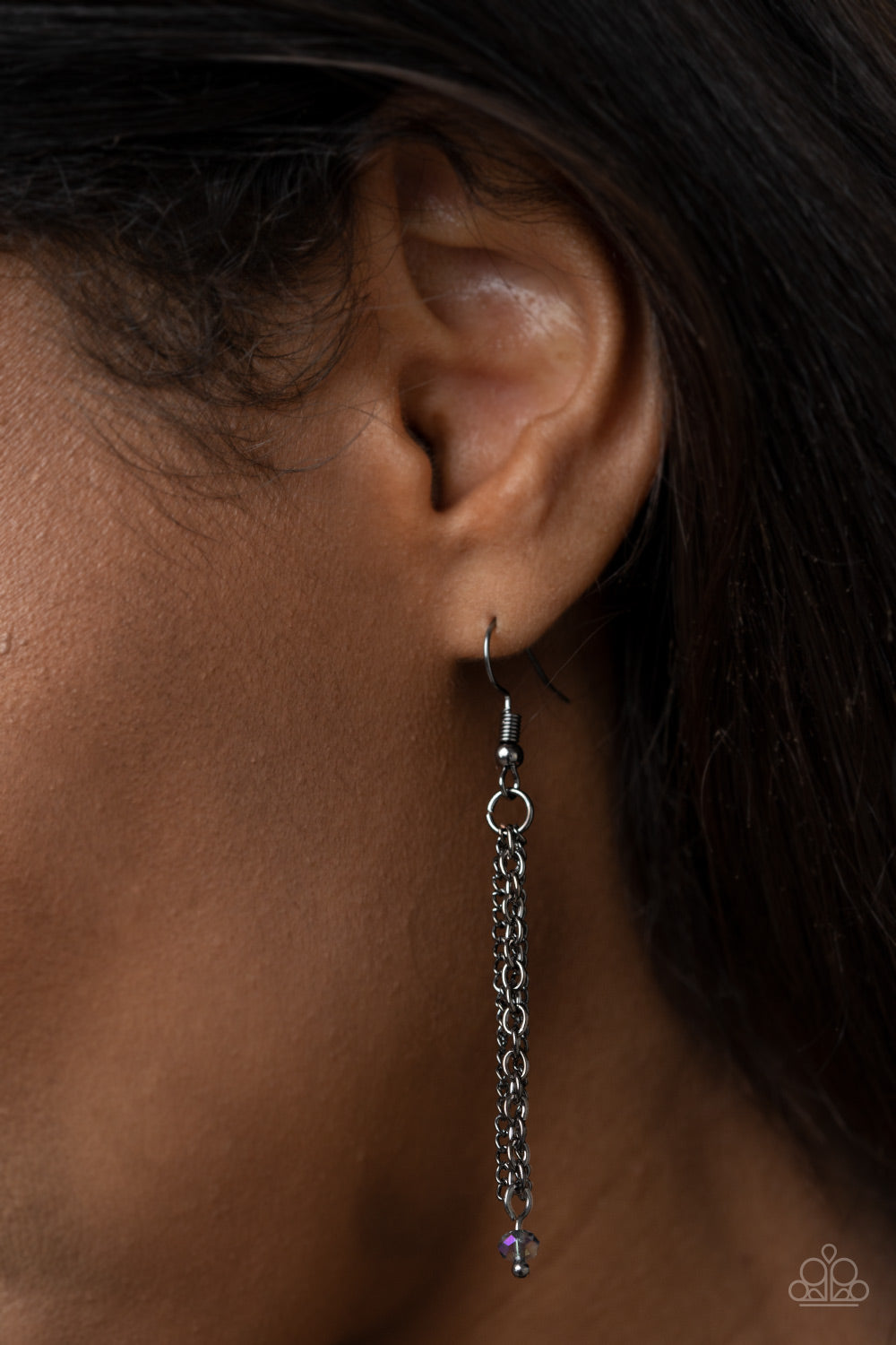 CUE THE FIREWORKS - MULTI OIL SPILL FRINGE NECKLACE