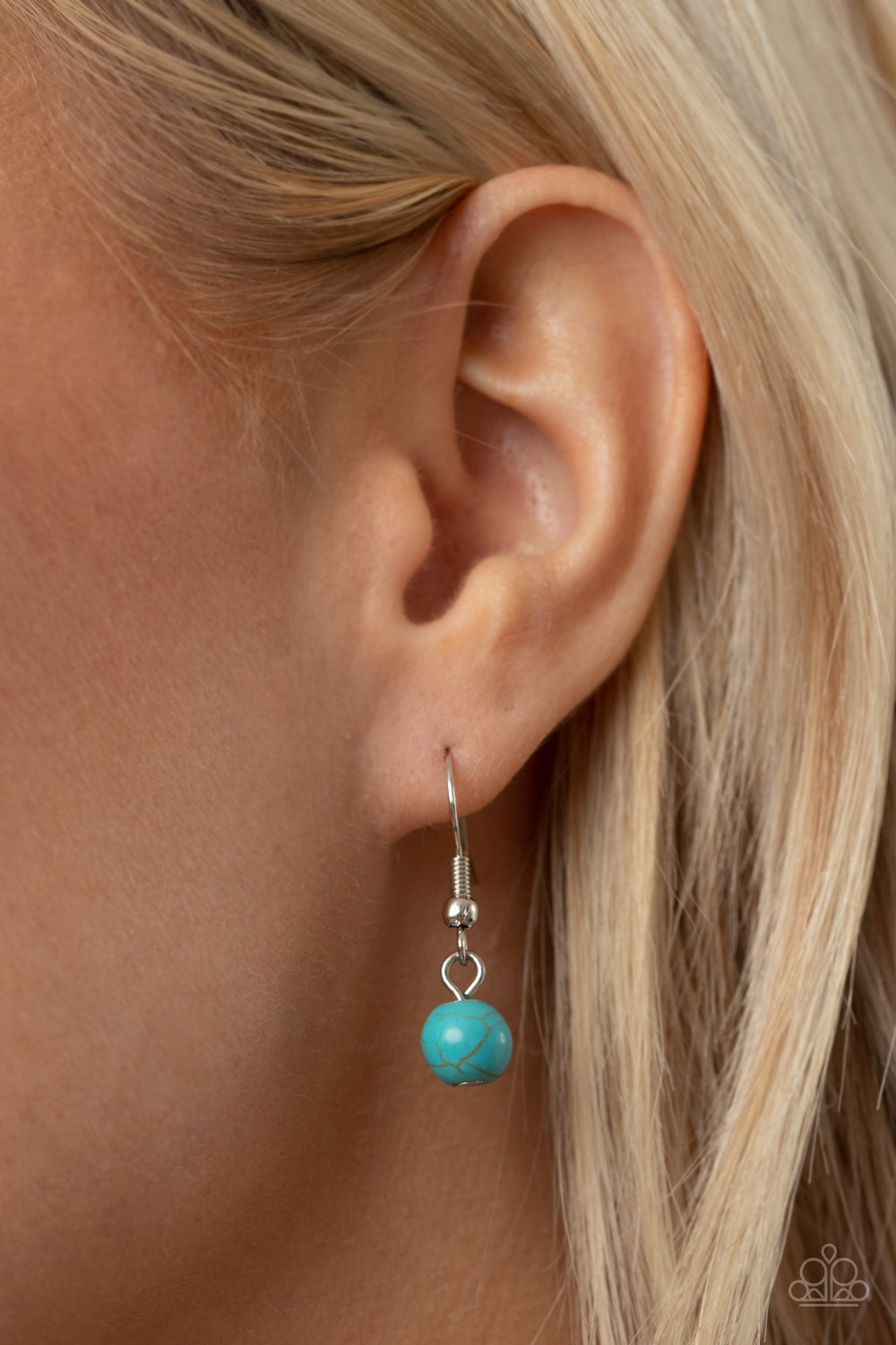 HOMESPUN REMEDY - BLUE TURQUOISE LANYARD NECKLACE