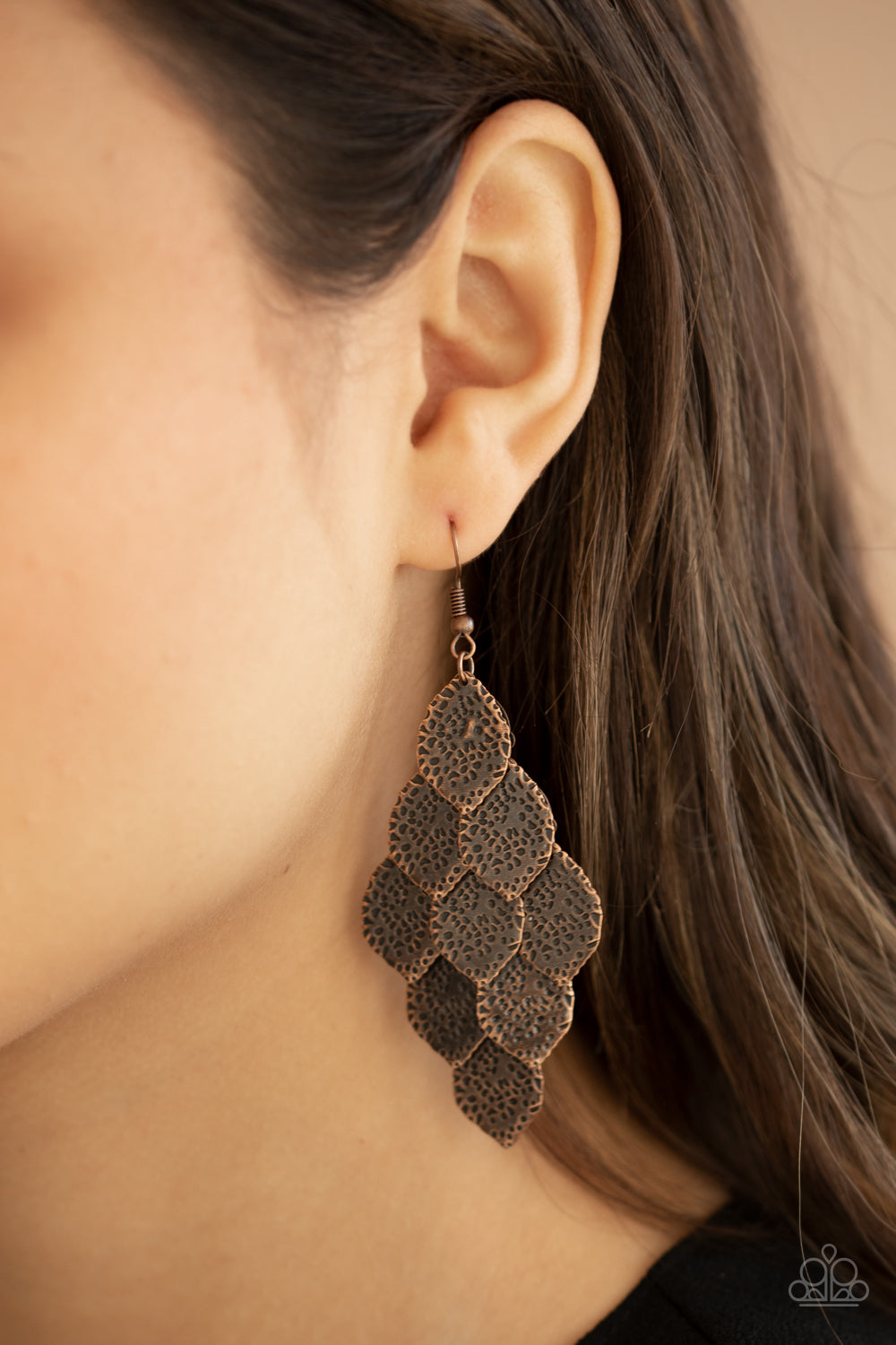 LOUD AND LEAFY - COPPER LEAVES CHIME EARRINGS