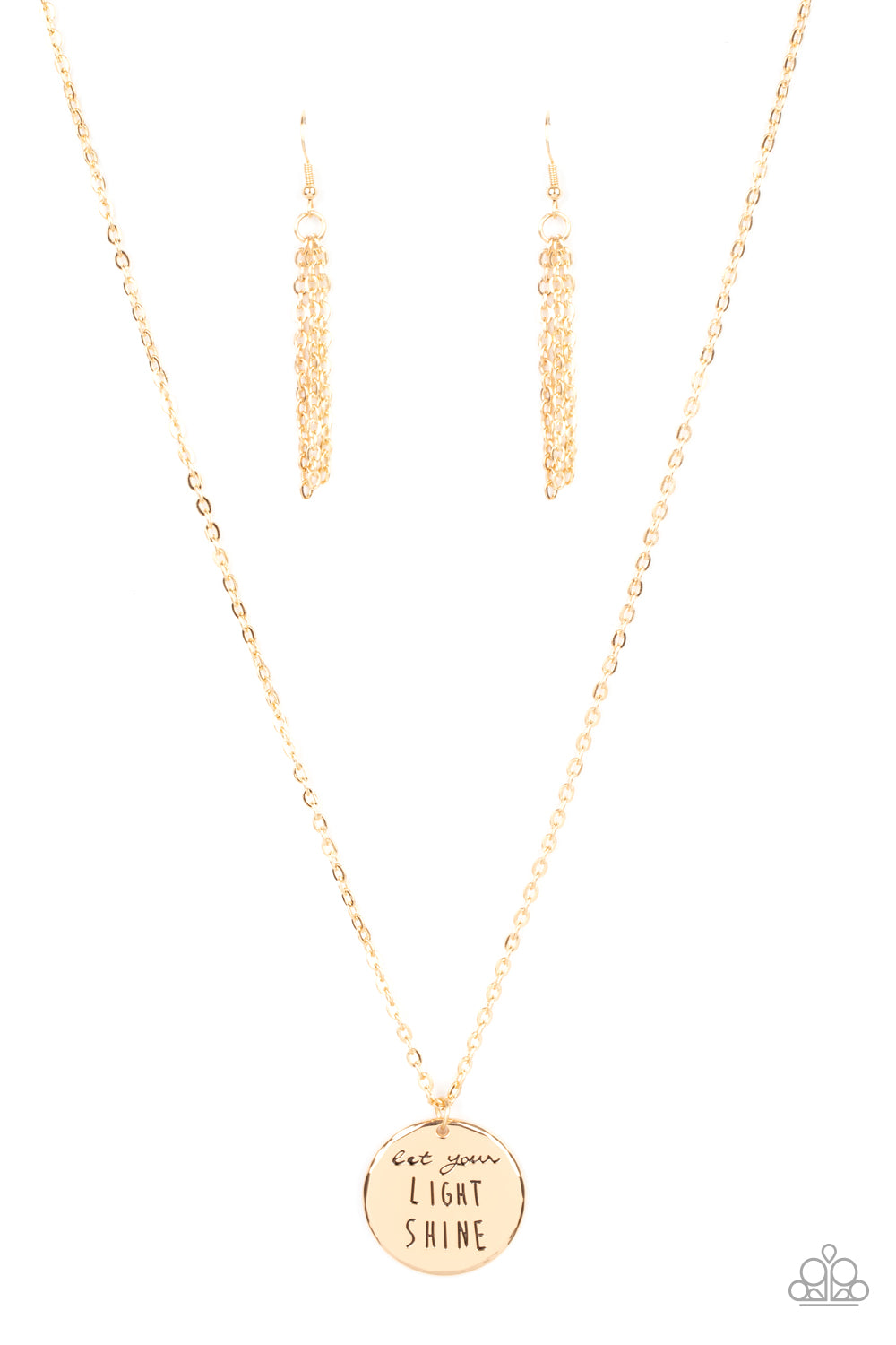 LIGHT IT UP - GOLD INSPIRATIONAL NECKLACE