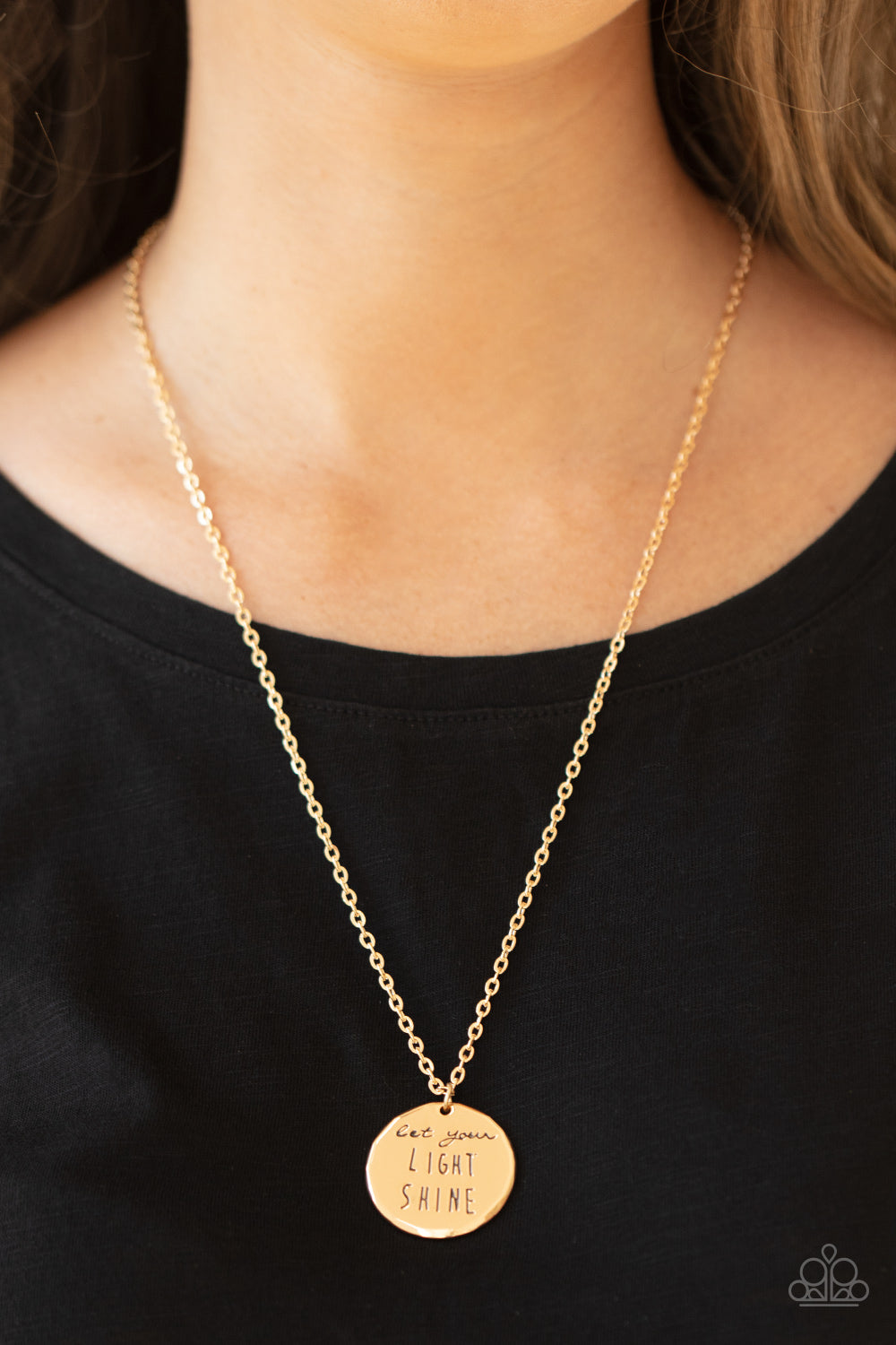 LIGHT IT UP - GOLD INSPIRATIONAL NECKLACE
