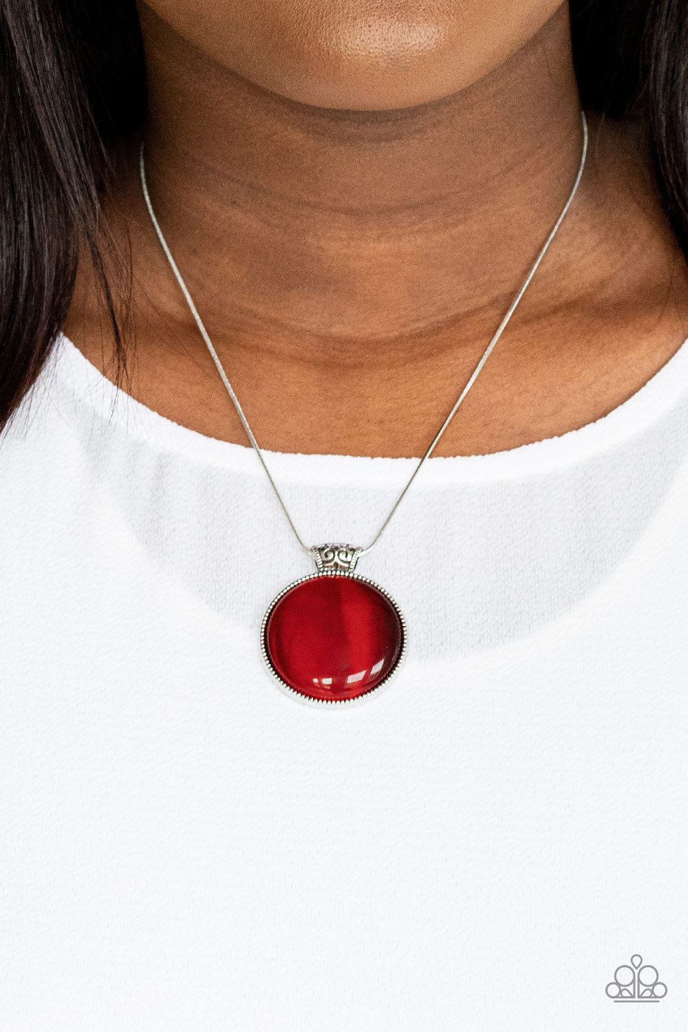 LOOK INTO MY AURA - RED MOONSTONE NECKLACE