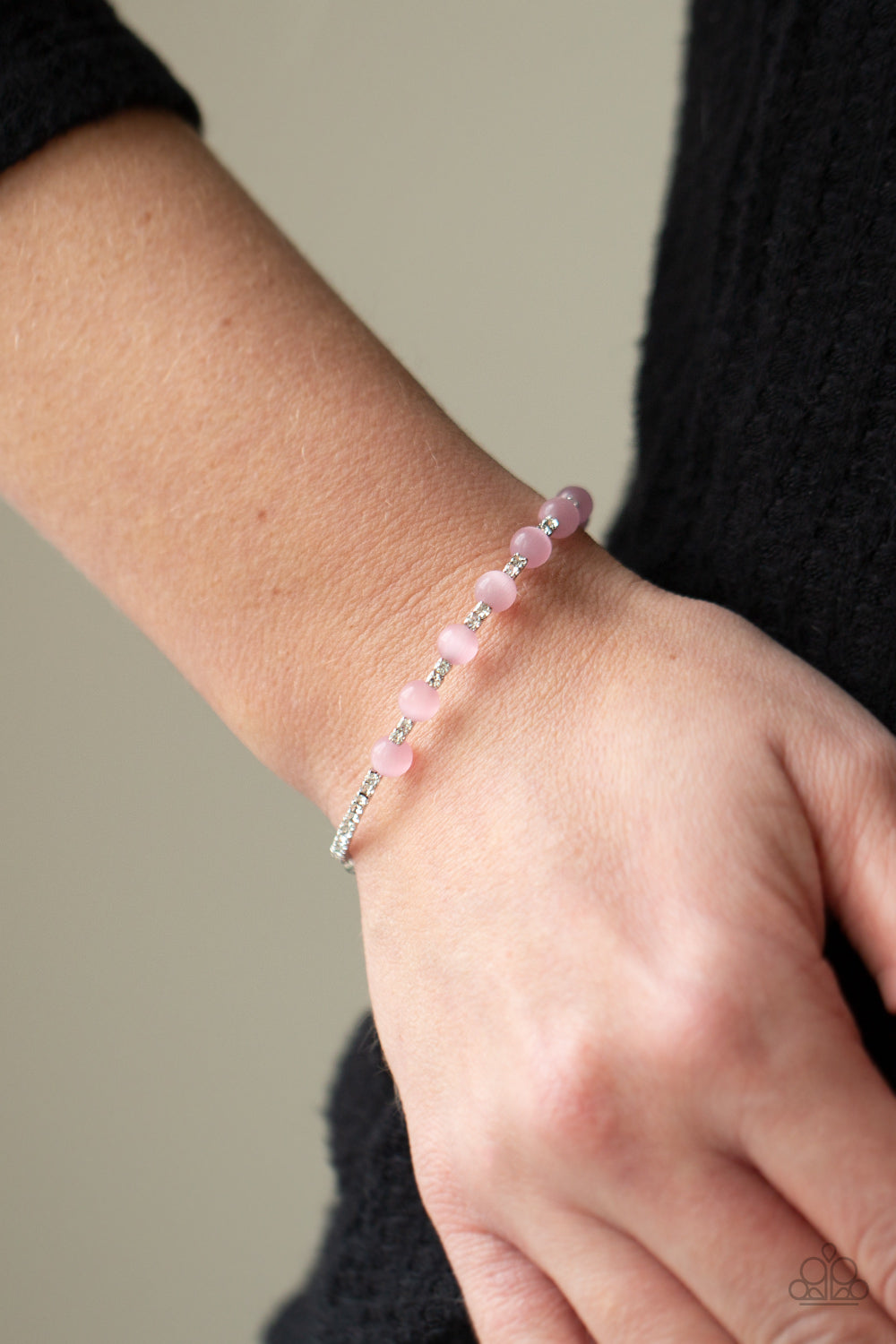 TEA PARTY TWINKLE - PINK MOONSTONE COIL BRACELET