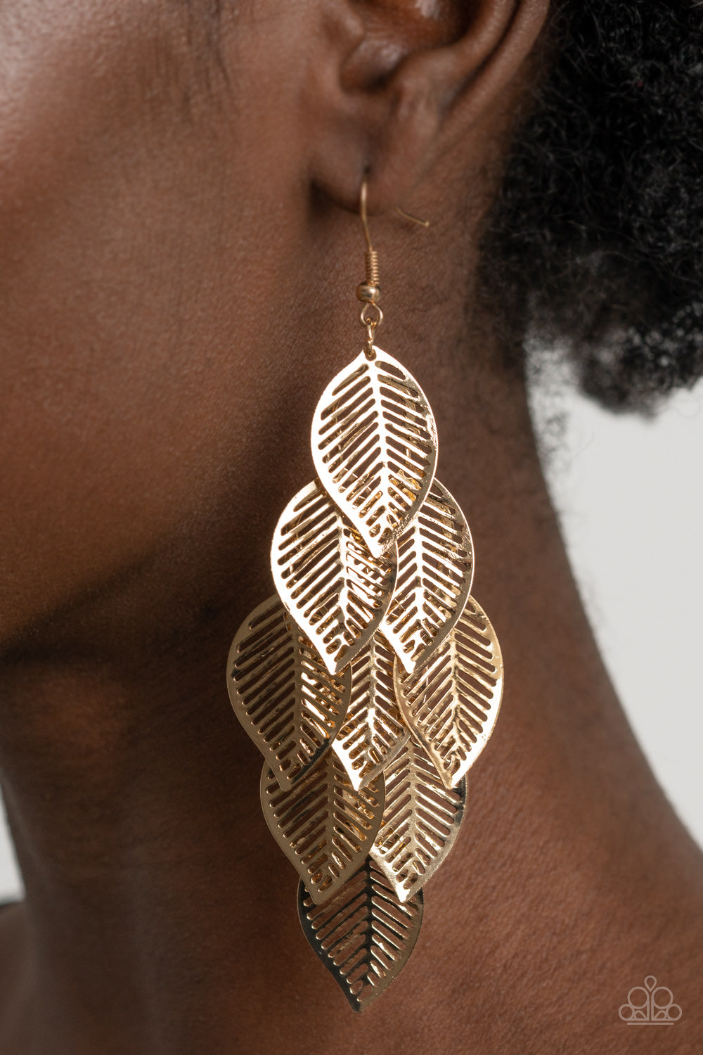 LIMITLESSLY LEAFY - GOLD LEAVES CHIME EARRINGS