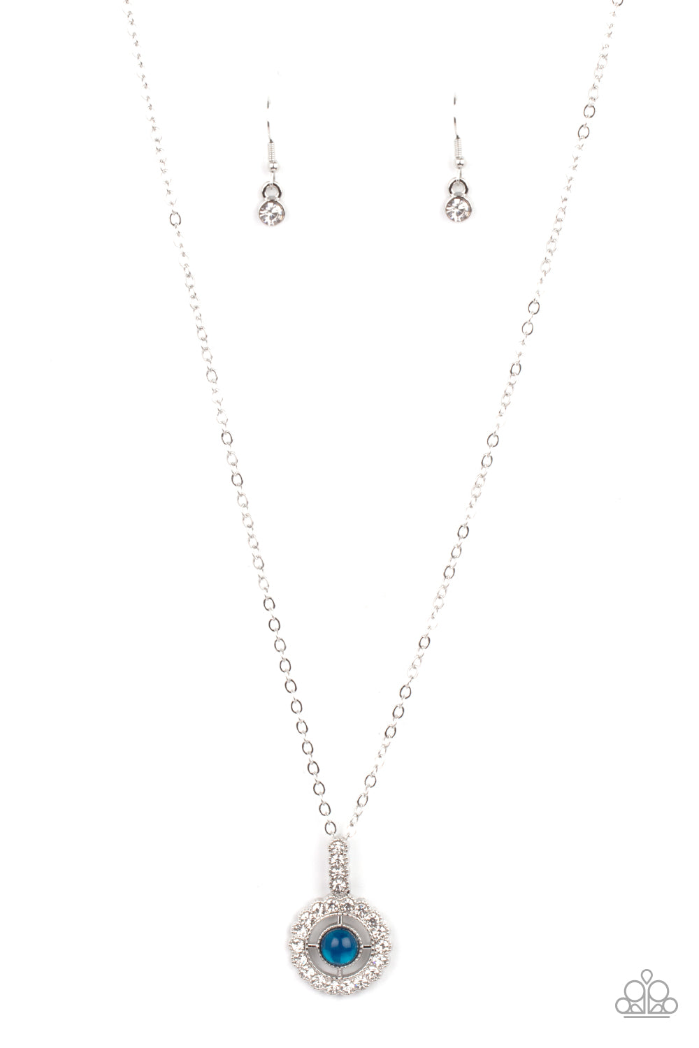 SPRINGTIME TWINKLE - BLUE OPALESCENT DAINTY NECKLACE