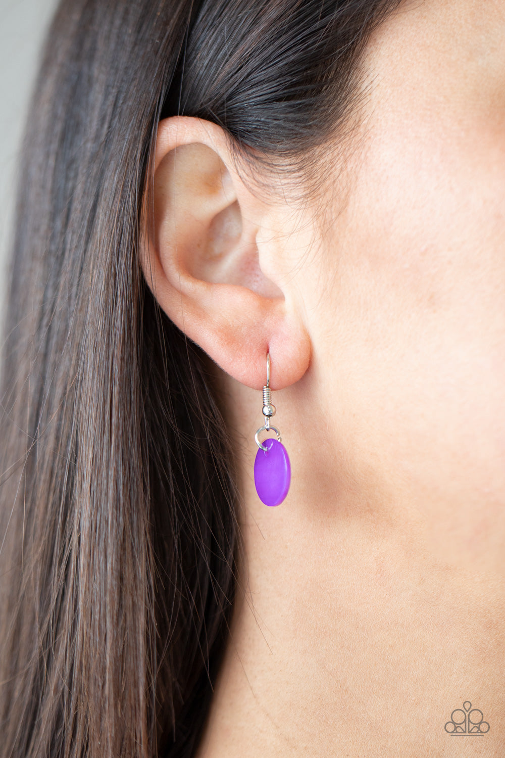 TIDAL TASSELS - PURPLE SHELL NECKLACE