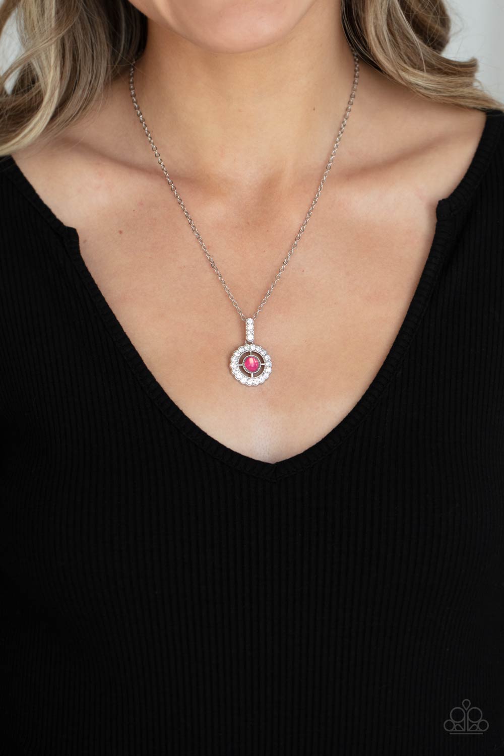 SPRINGTIME TWINKLE - PINK OPALESCENT NECKLACE