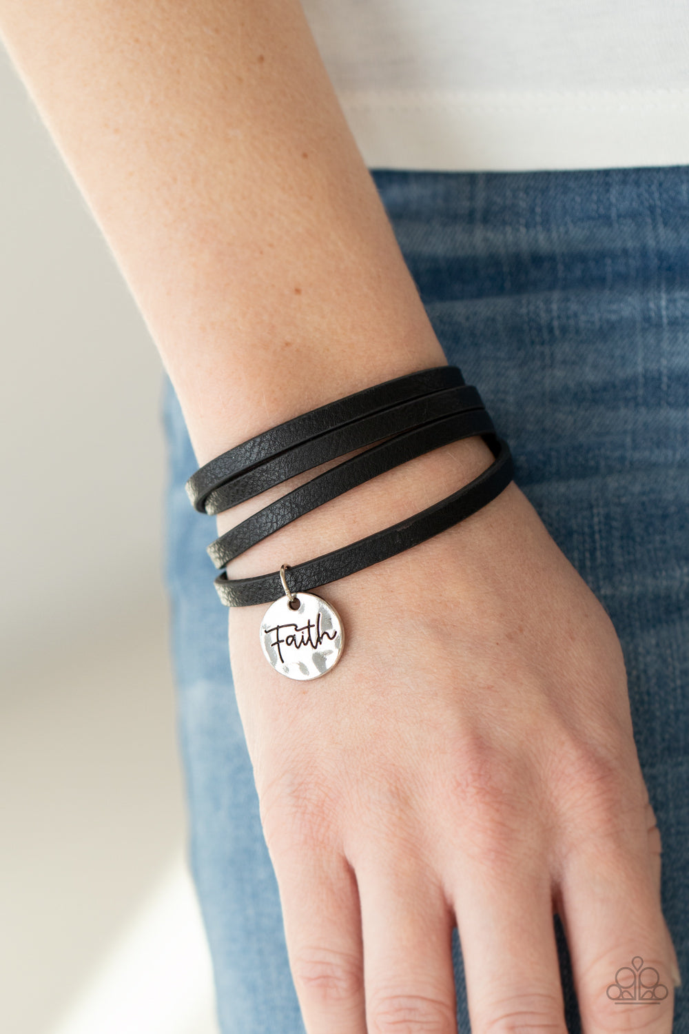 WONDERFULLY WORDED - BLACK INSPIRATIONAL BRACELET