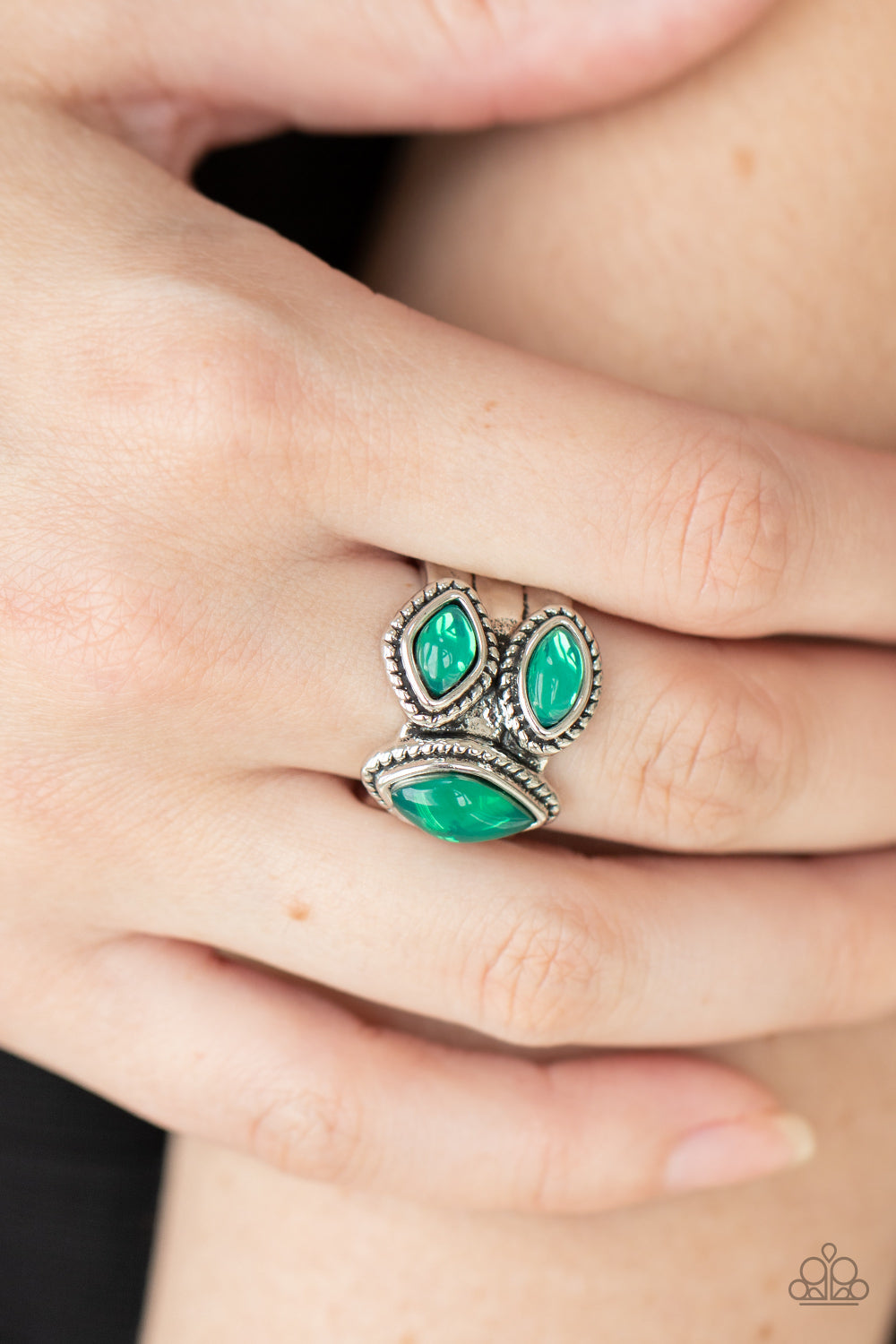 THE CHARISMA COLLECTOR - GREEN OPALESCENT RING
