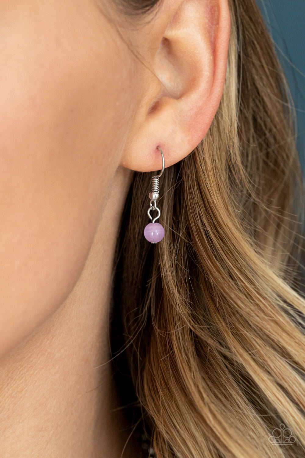 FASHION FLAUNT - PURPLE MOONSTONE TEARDROP NECKLACE