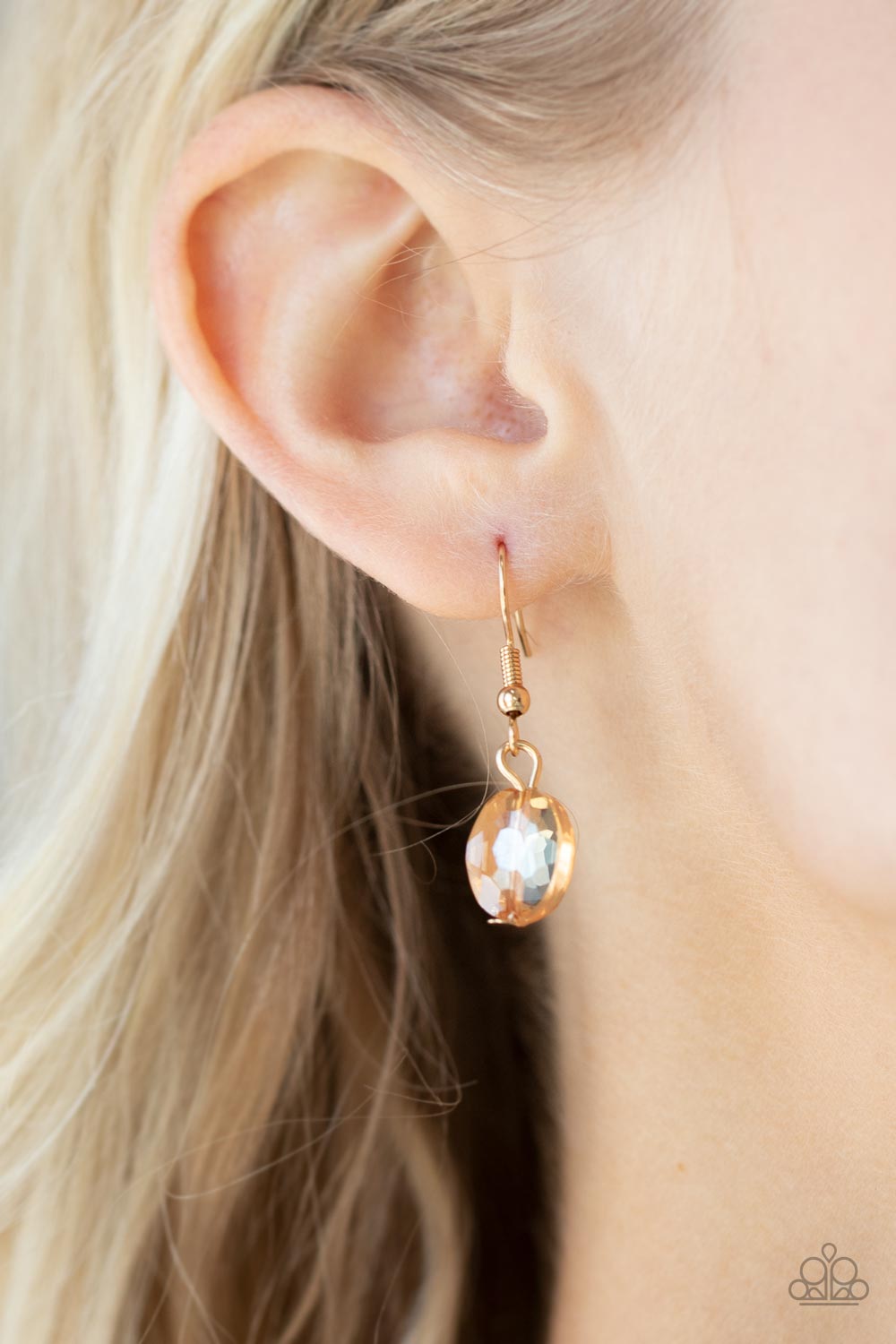 COSMIC CLOSEUP - GOLD IRIDESCENT NECKLACE