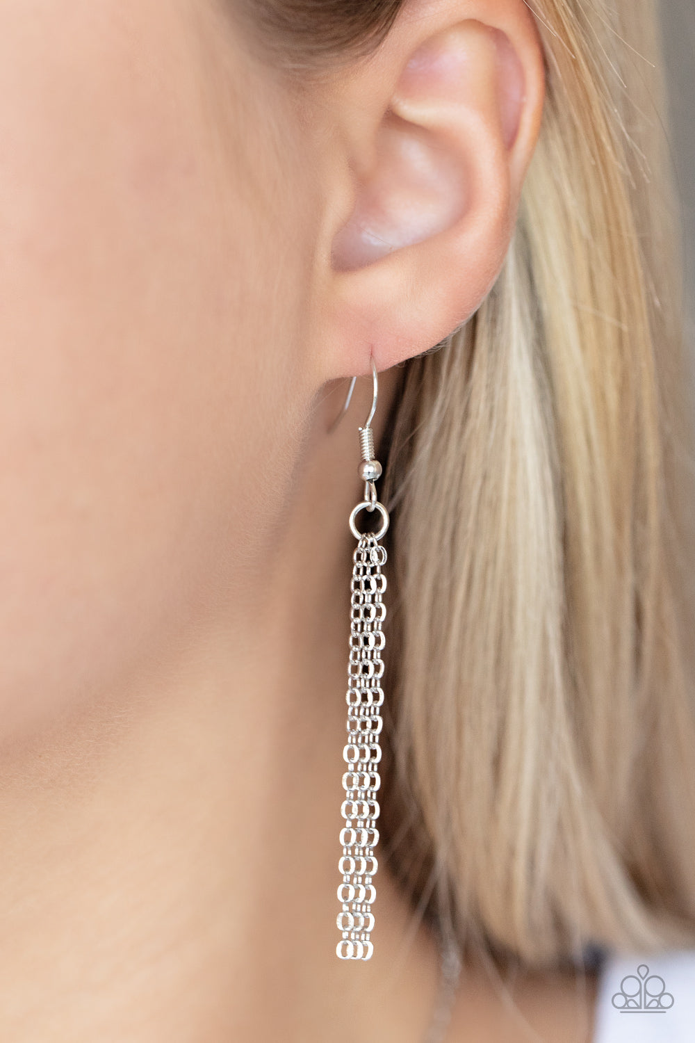 PRISMATICALLY POLISHED - PURPLE AMETHYST RHINESTONE TEARDROP NECKLACE