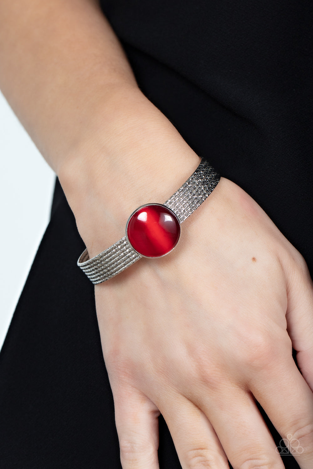 MYSTICAL MAGIC - RED MOONSTONE CUFF BRACELET