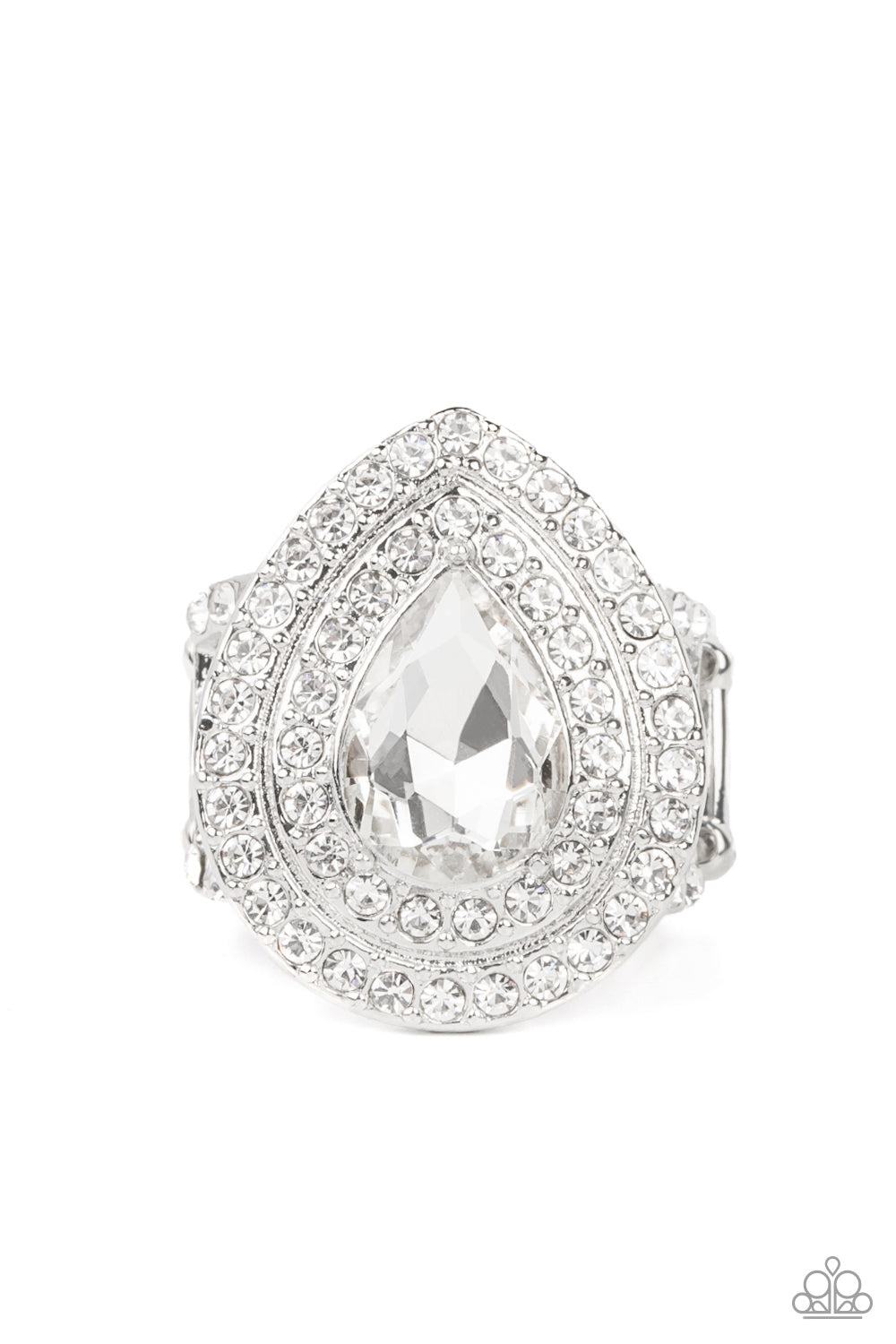 beesblingbash-icy-indulgence-white-ring-paparazzi-accessories