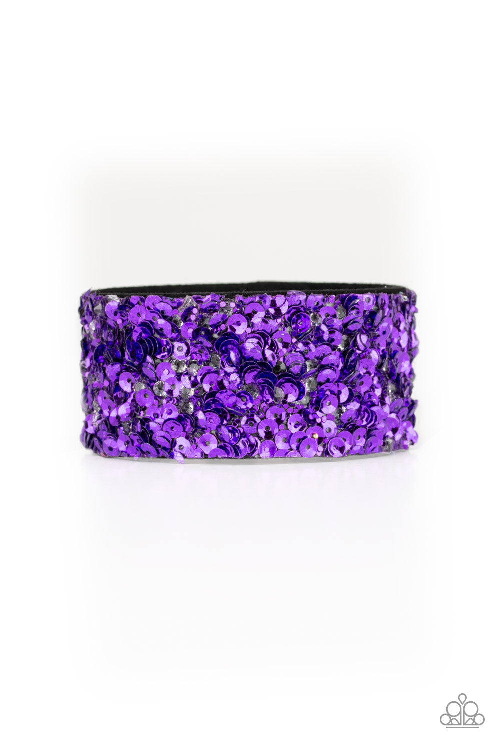 STARRY SEQUINS - PURPLE SEQUIN WRAP BRACELET