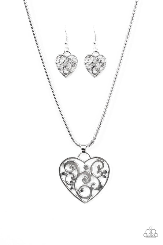 FILIGREE YOUR HEART WITH LOVE - SILVER