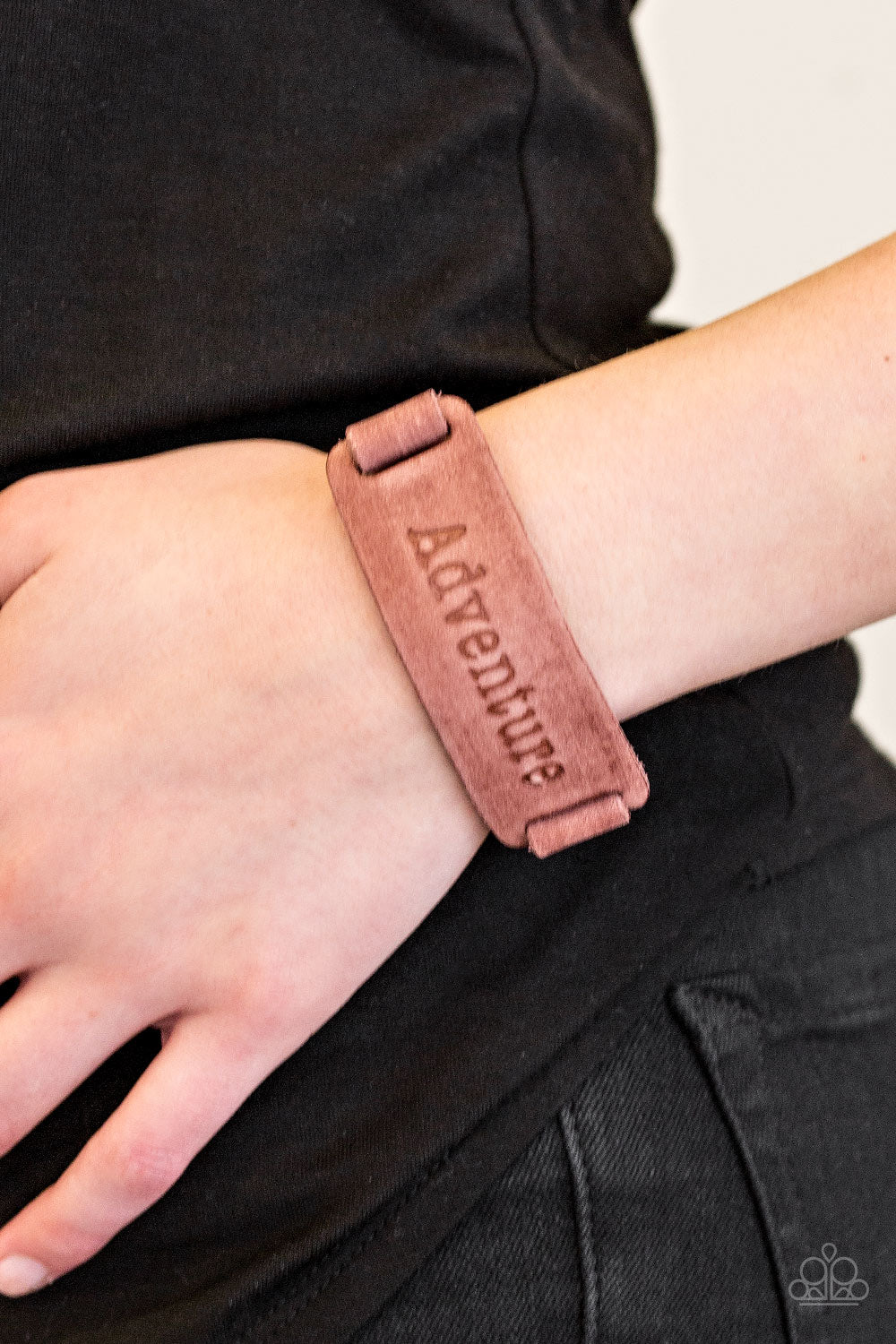 TAKE THE SCENIC ROUTE - BROWN LEATHER ADVENTURE OUTDOORS LOVER INSPIRATIONAL BRACELET