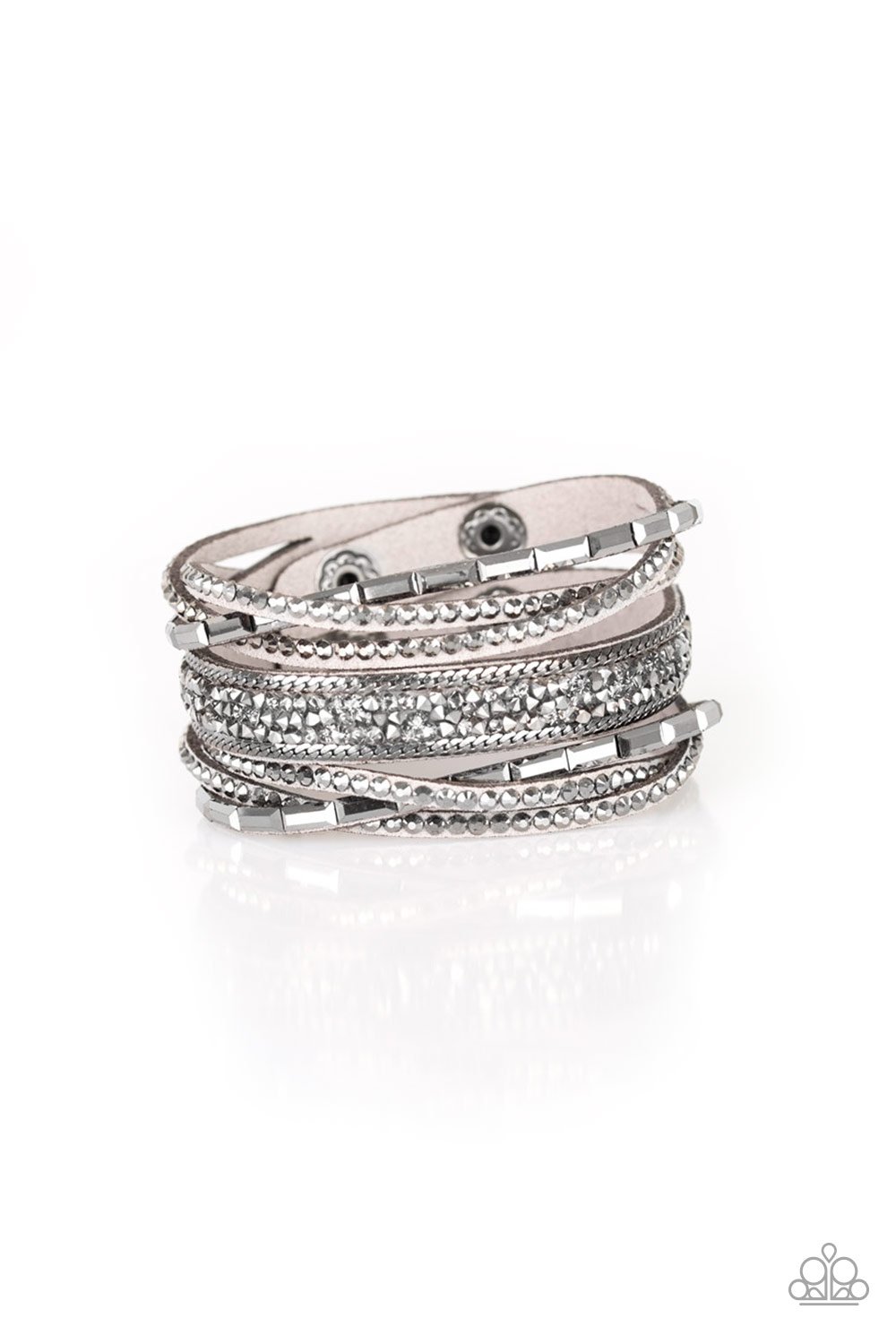Rhinestone rocker silver clearance paparazzi