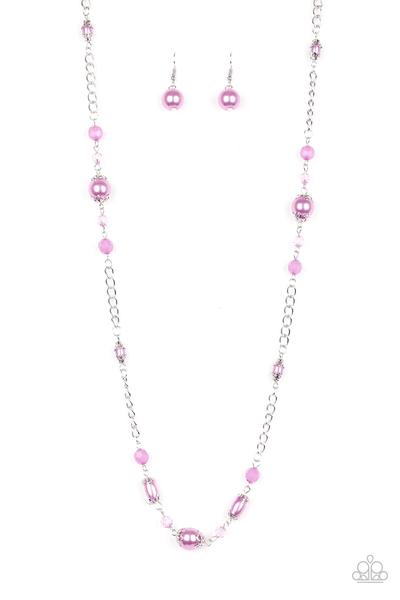 MAGNIFICENTLY MILAN - PURPLE PEARLS NECKLACE
