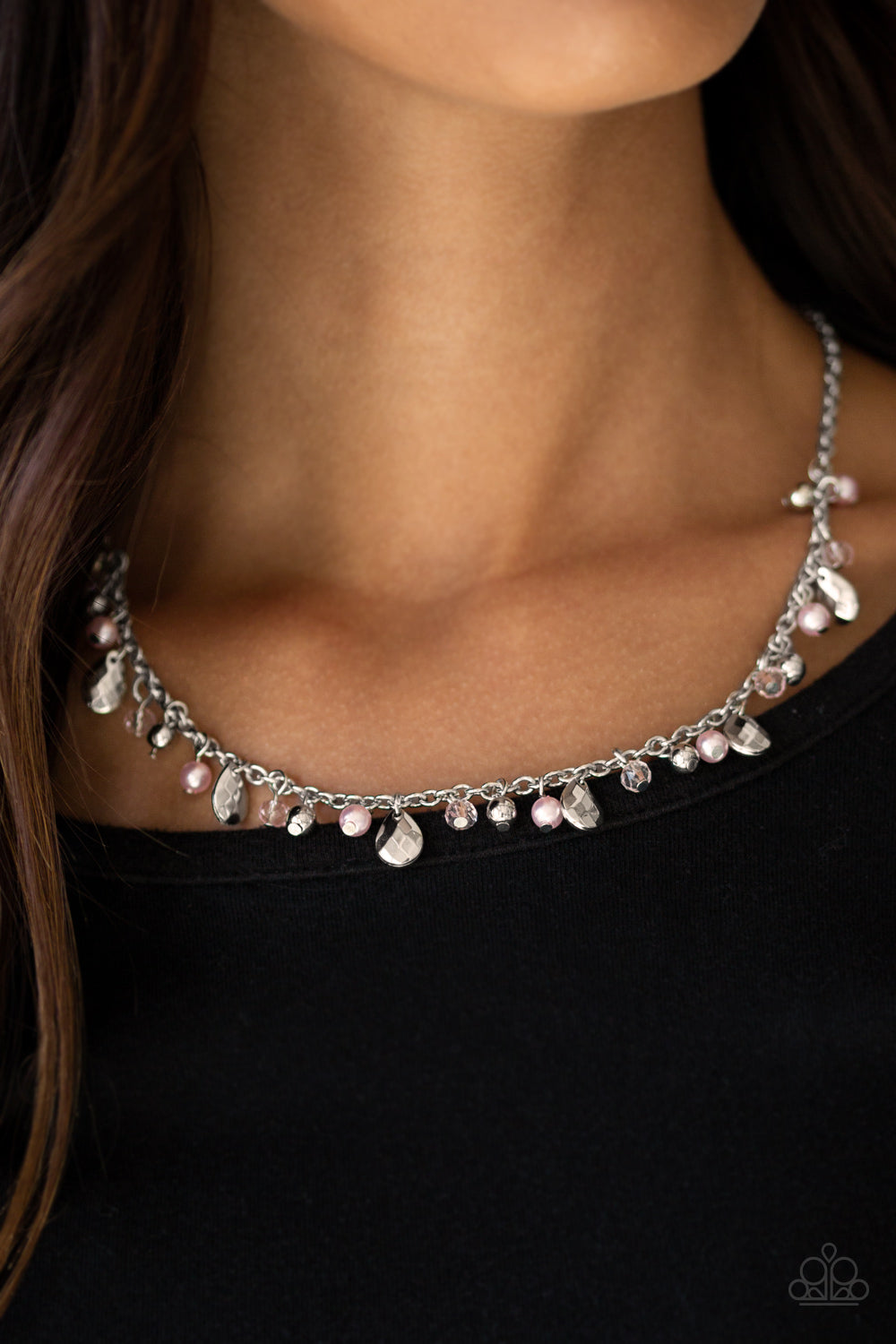 SPRING SOPHISTICATION - PINK PEARLS NECKLACE